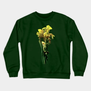 Cannas - Closeup of Yellow Canna Crewneck Sweatshirt